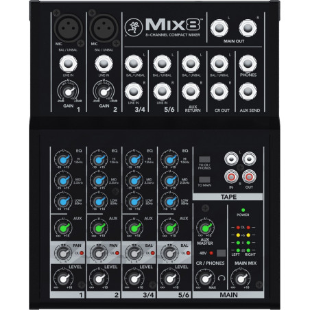 MIX8 Table de mixage Mackie 