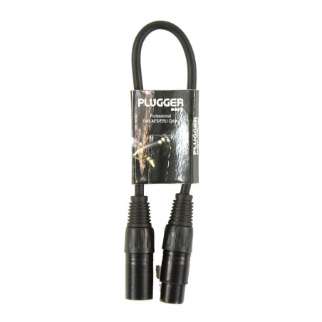 Plugger - Câble DMX XLR Femelle 3b - XLR Mâle 5b 0m30 Easy