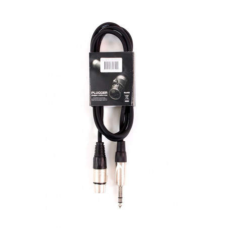 Plugger - Câble XLR Femelle - Jack Mâle Stéréo 1.5m Easy