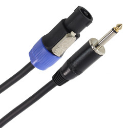 Plugger - Câble HP 2 x 1.5mm² Jack Mâle - Speakon Mâle 10m Easy