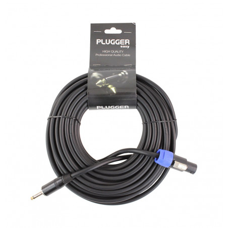 Plugger - Câble HP 2 x 1.5mm² Jack Mâle - Speakon Mâle 15m Easy