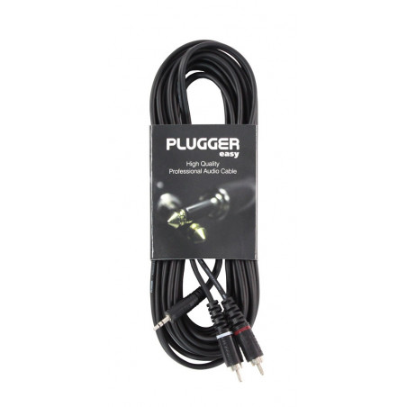 Plugger - Câble Y Mini Jack Mâle Stéréo - RCA Mâle 6m Easy