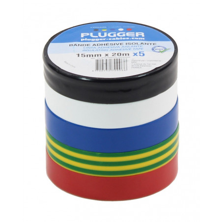 Plugger - PVC Tape Color Pack 20 mètres