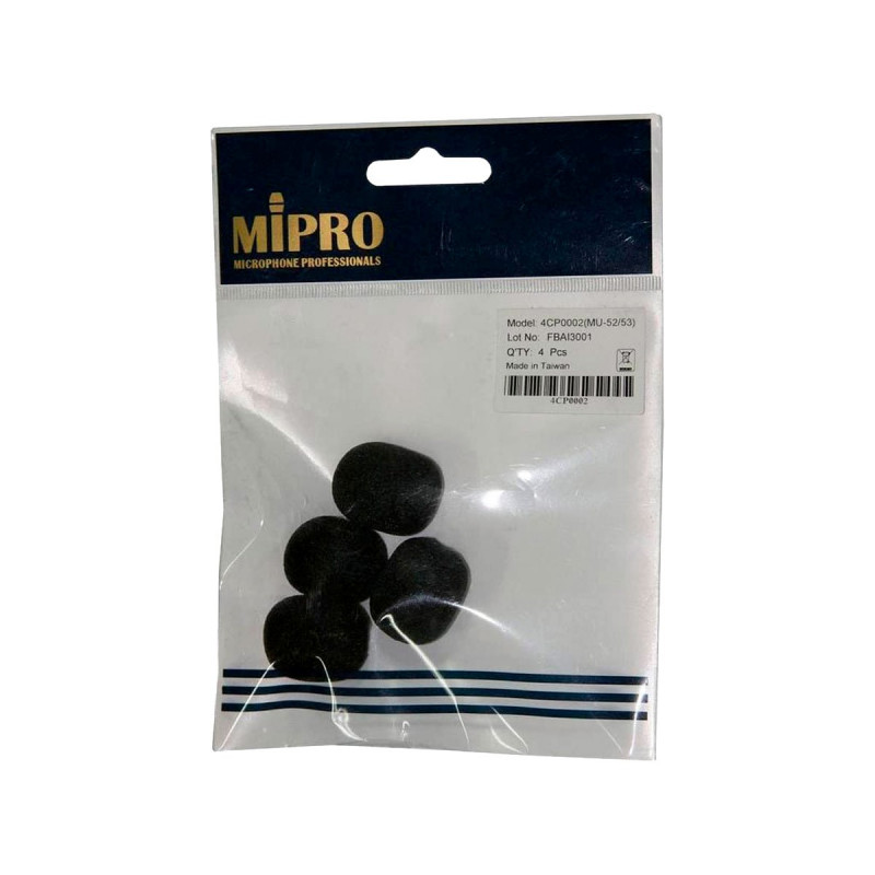 Mipro - 4CP0002 Lot de 4 Bonnettes pour Micro MU 53 HN