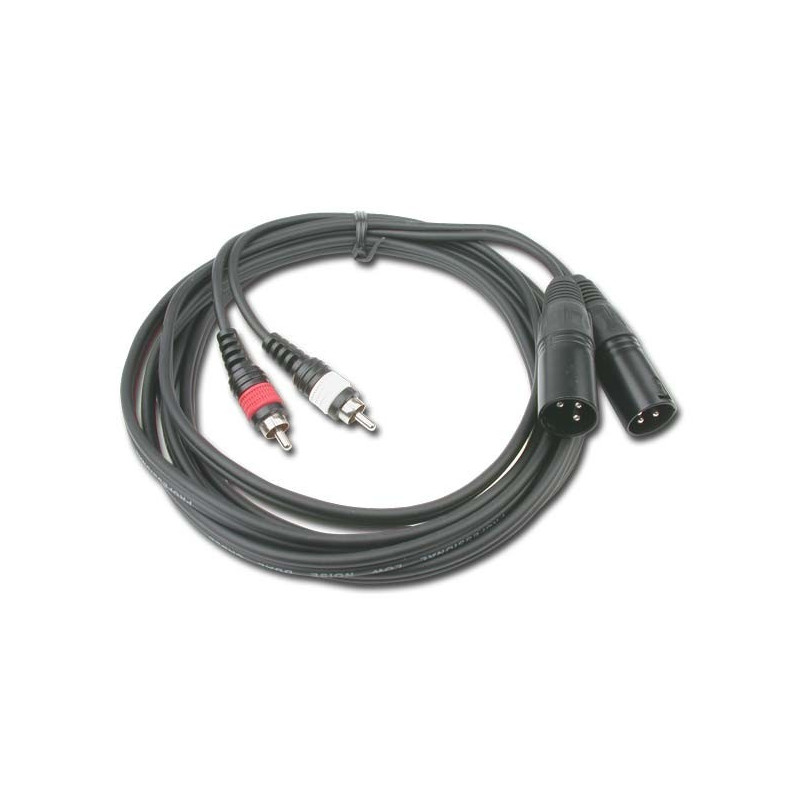 Cable asymétrique double RCA XLR Audiophony CL 26 3