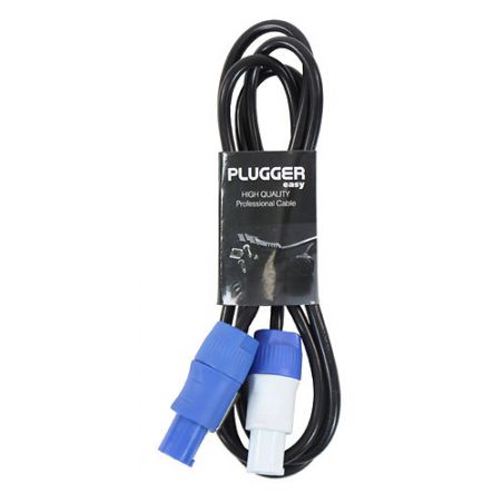 Plugger - Câble d'alimentation Powercon Mâle - Mâle 1.8m Easy
