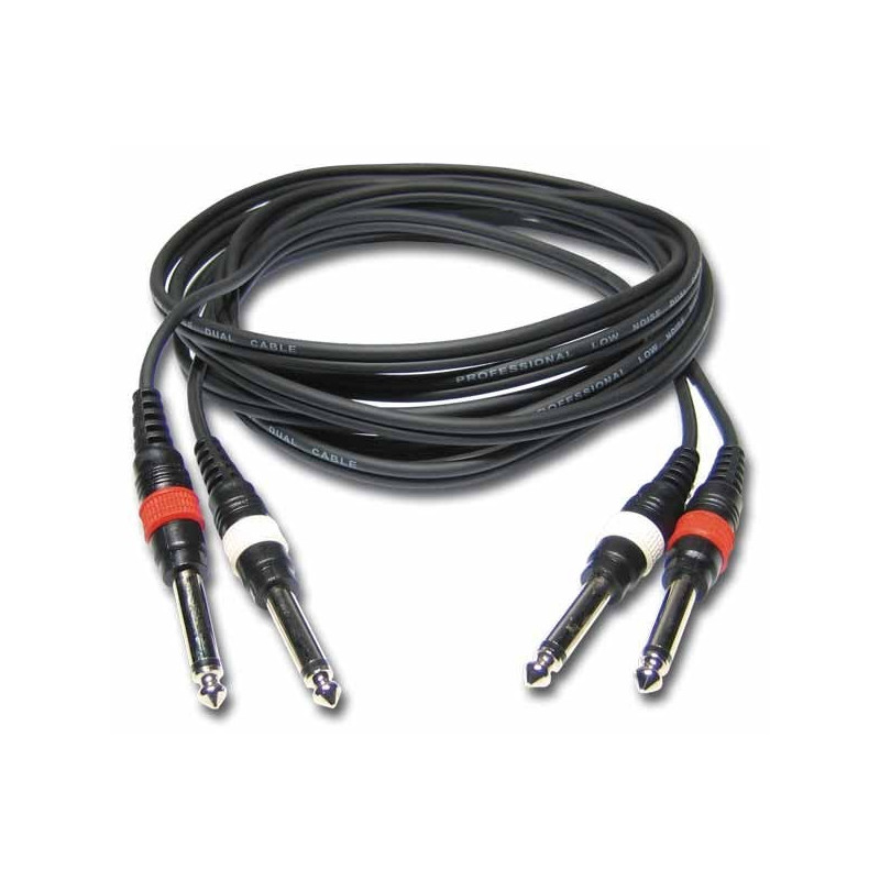 Cable asymétrique double jack Audiophony CL 22 6
