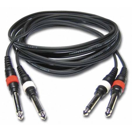 Cable asymétrique double jack Audiophony CL 22 6